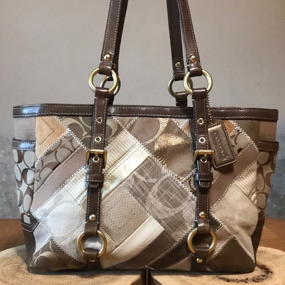 Coach Handbags - COACH PATCHWORK TOTE